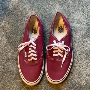 Burgundy Vans